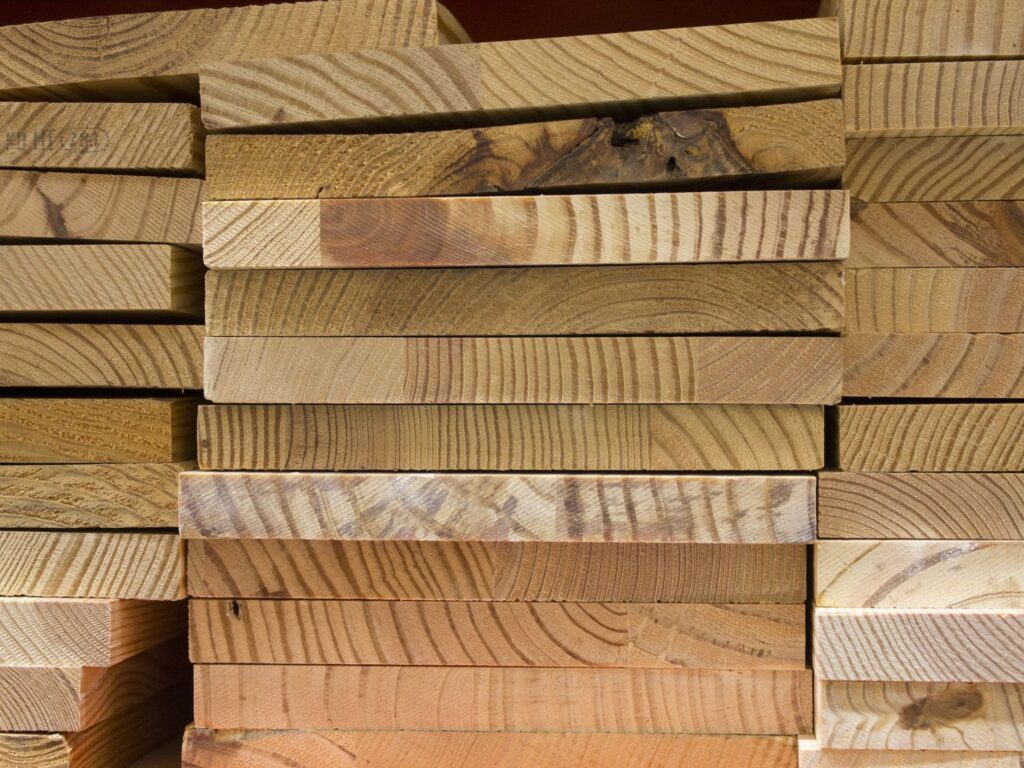 stack of wood planks
